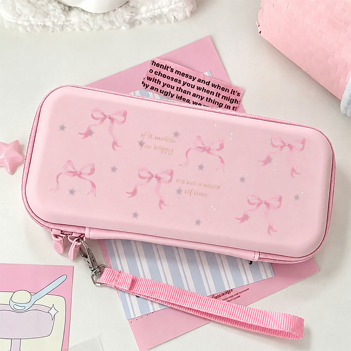 Gaming Accessories Bag - حقيبة حمل لطيفة مقاومة للصدمات، حقيبة