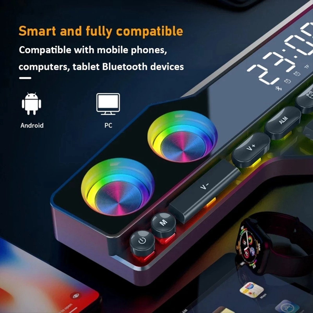 Gaming Home Accessories - مكبرات صوت DTC5 V18 بألوان مبهرة