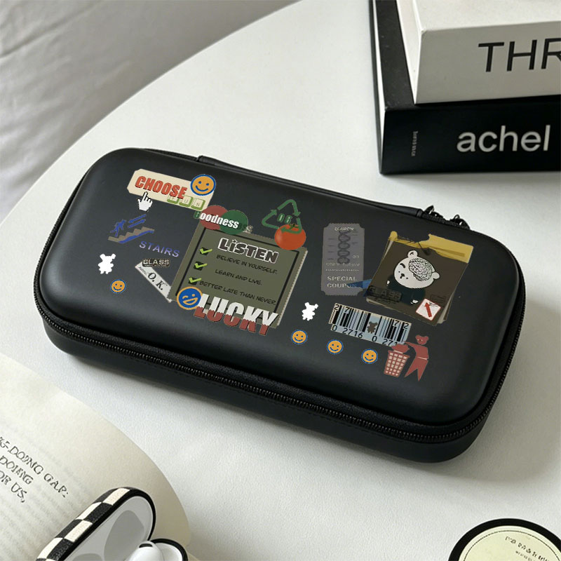 Gaming Accessories Bag - حقيبة تخزين صلبة بلون الماكرون مع