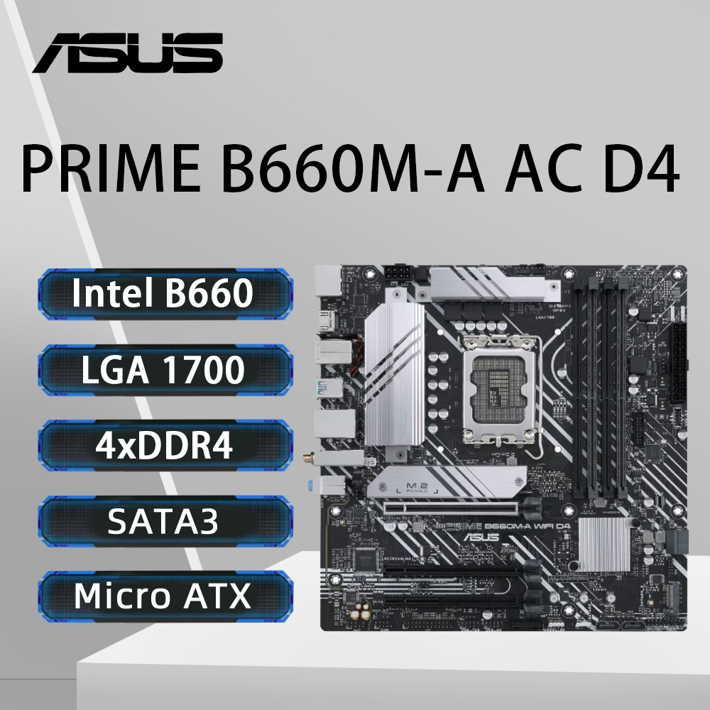 Intel Cpu Core I9 - لوحة أم ASUS PRIME B660M-A AC