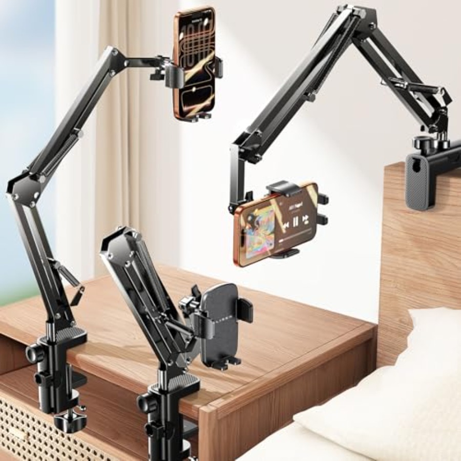 Gaming Accessories Gifts For Men - حامل هاتف بذراع مرن للسرير والمكتب