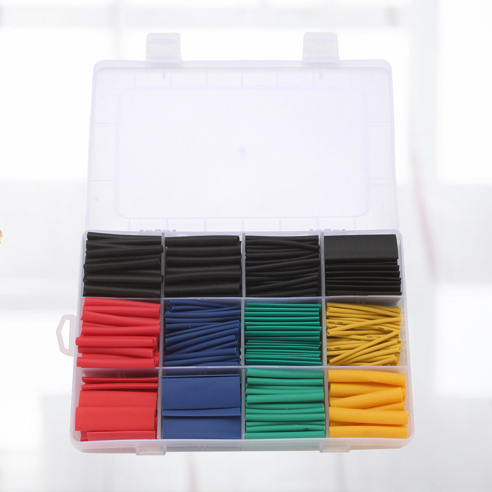 Sleeved Cable Kit - 530 قطعة من أنابيب الانكماش الحراري