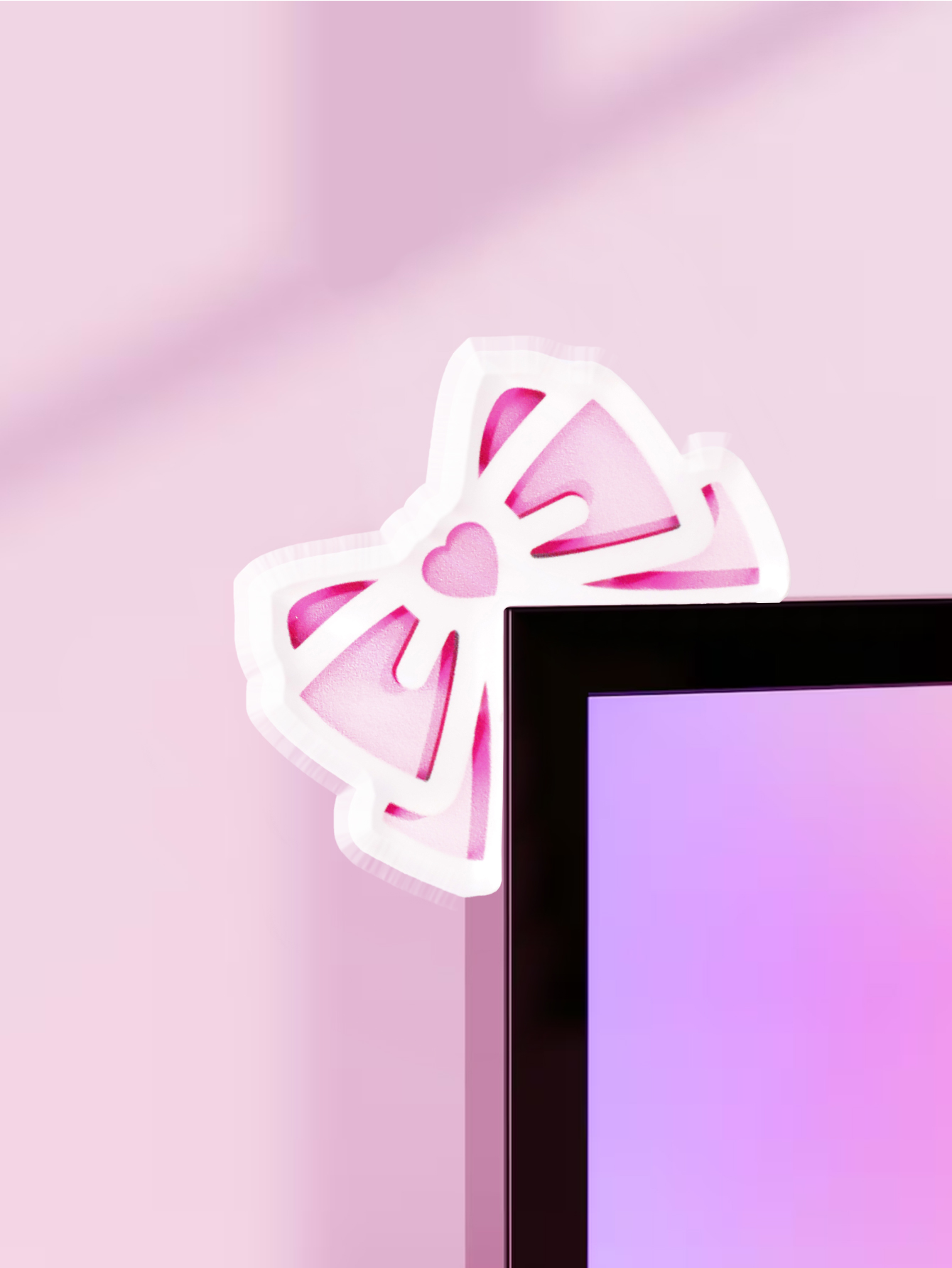 Gaming Home Accessories - Kawaii القوس رصد ديكور الوردي الاكريليك