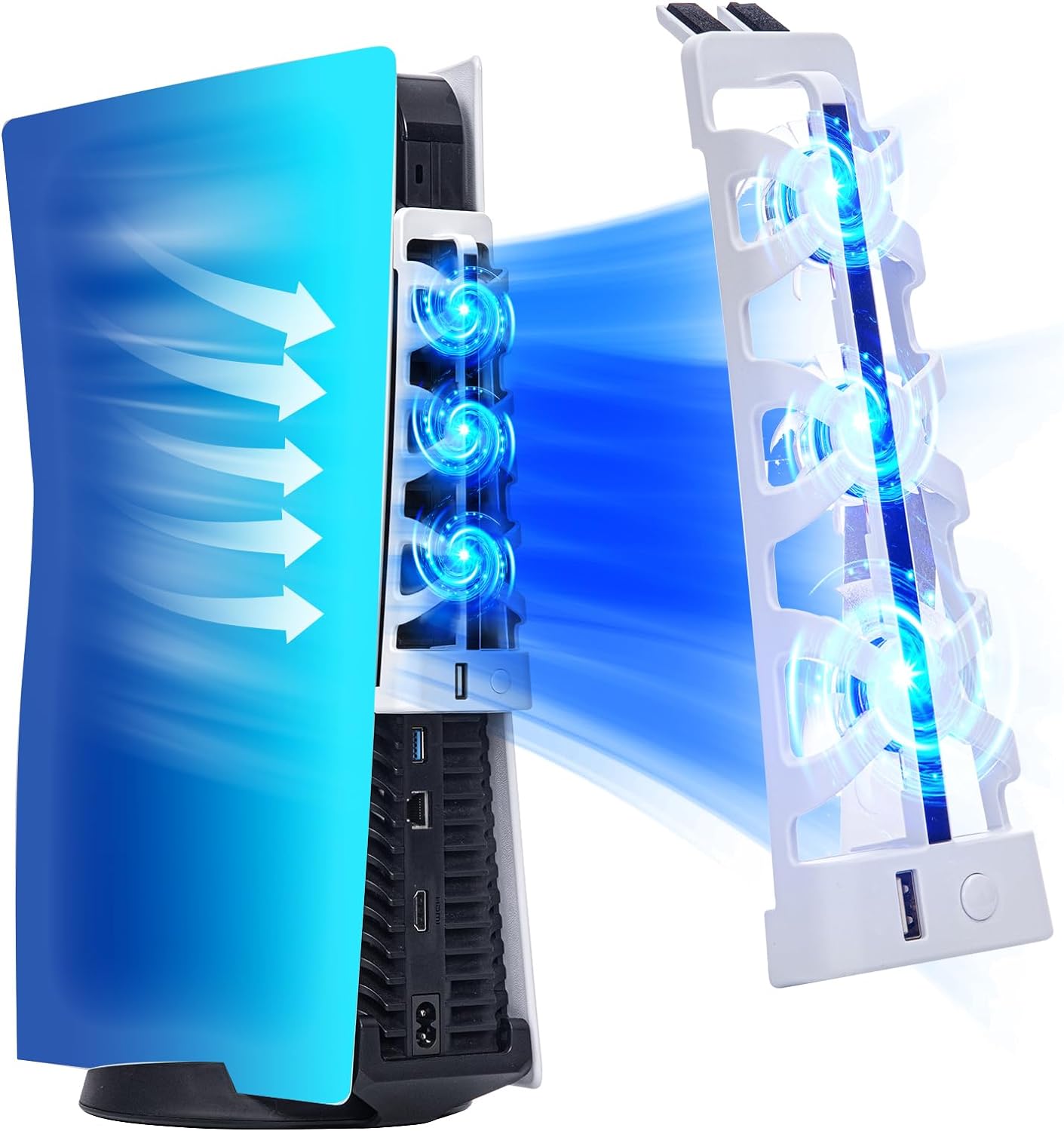 Gaming Accessories Playstation - مروحة تبريد صامتة لجهاز PS5 مع