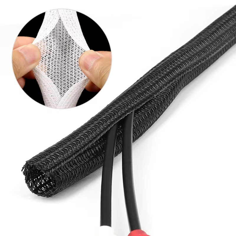 Sleeved Cable Kit - معزول مضفر كابل كم PET النايلون