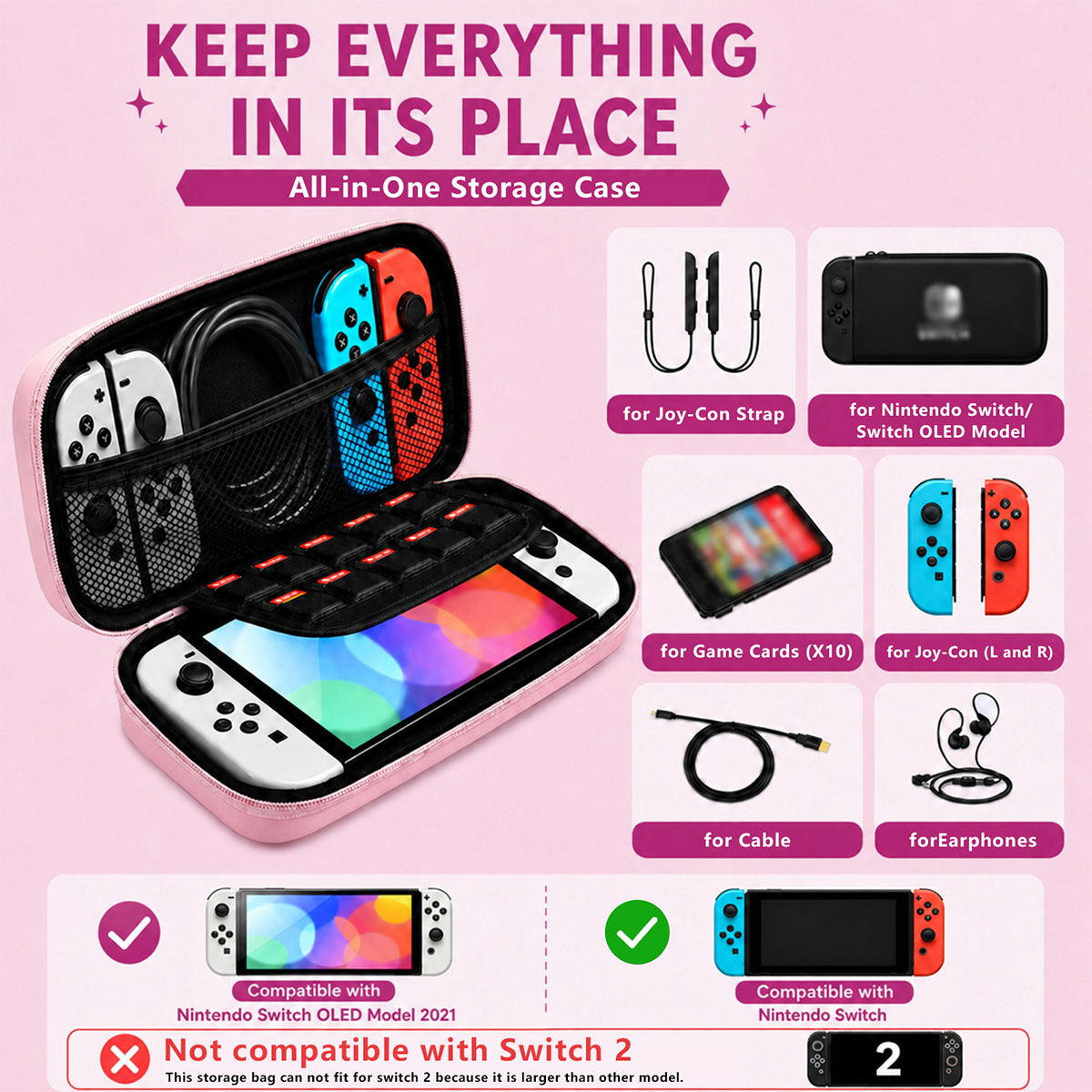 حقيبة حمل لطيفة مقاومة للصدمات - مراجعة Gaming Accessories Bag وسعره