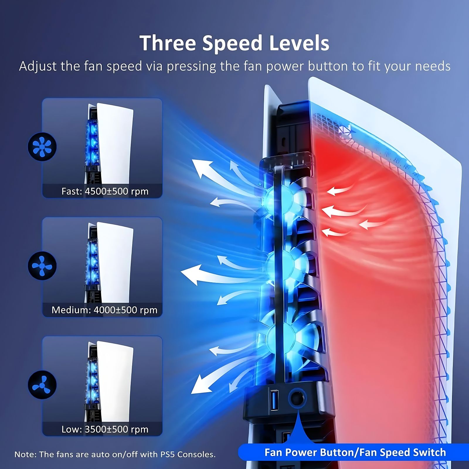 مروحة تبريد مع إضاءة LED لجهاز - مراجعة Gaming Accessories For Ps5 وسعره