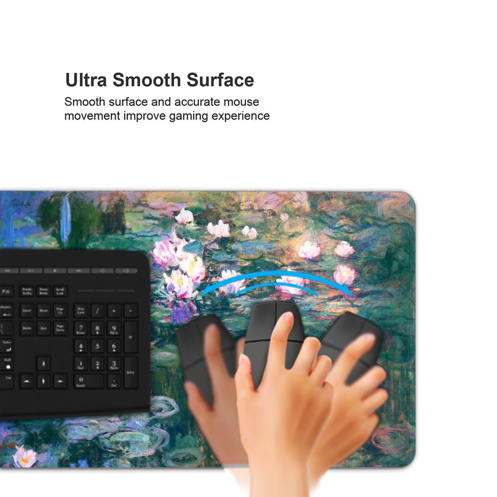 لوحة ماوس مونيه للرسم الزيتي ل - مراجعة Gaming Mouse Pad Xl وسعره